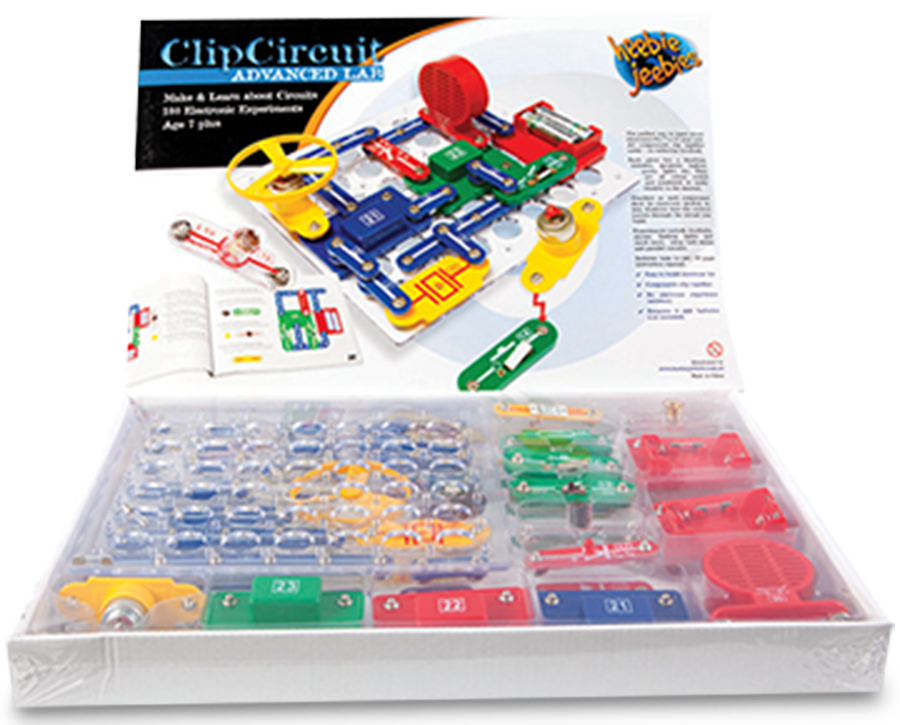 Heebie Jeebies Clip Circuit  l Advanced Lab  l 180 Electronic Experiments Kit - STEAM Kids 