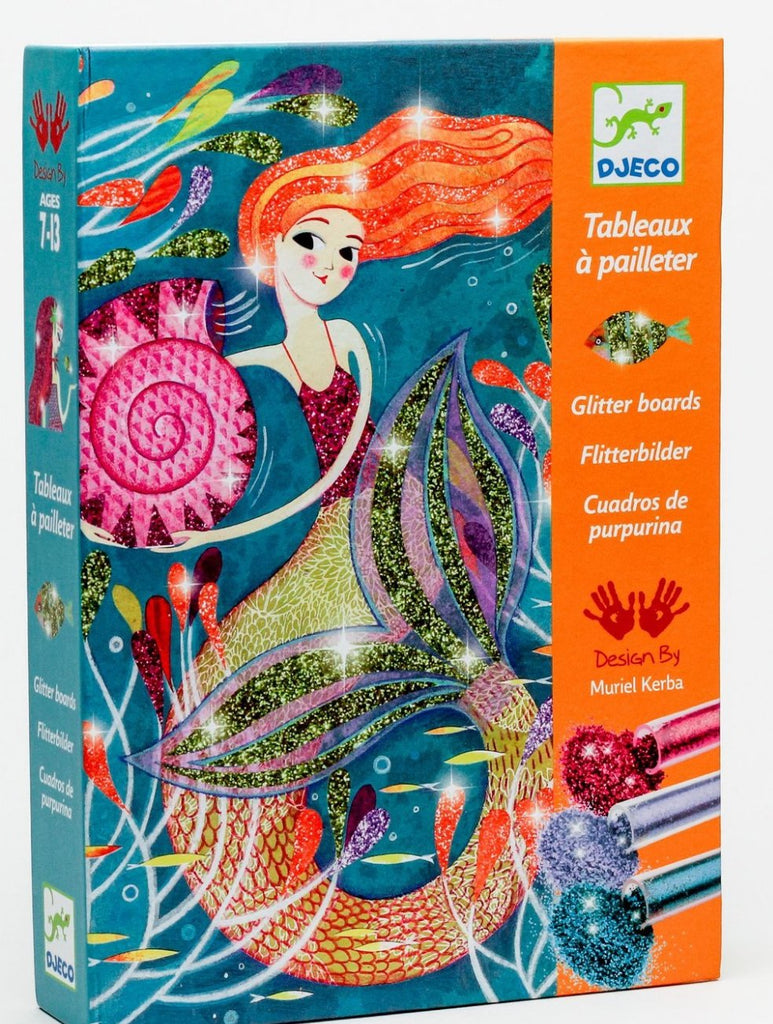 Djeco Mermaid Glitter Board Kit - STEAM Kids Brisbane