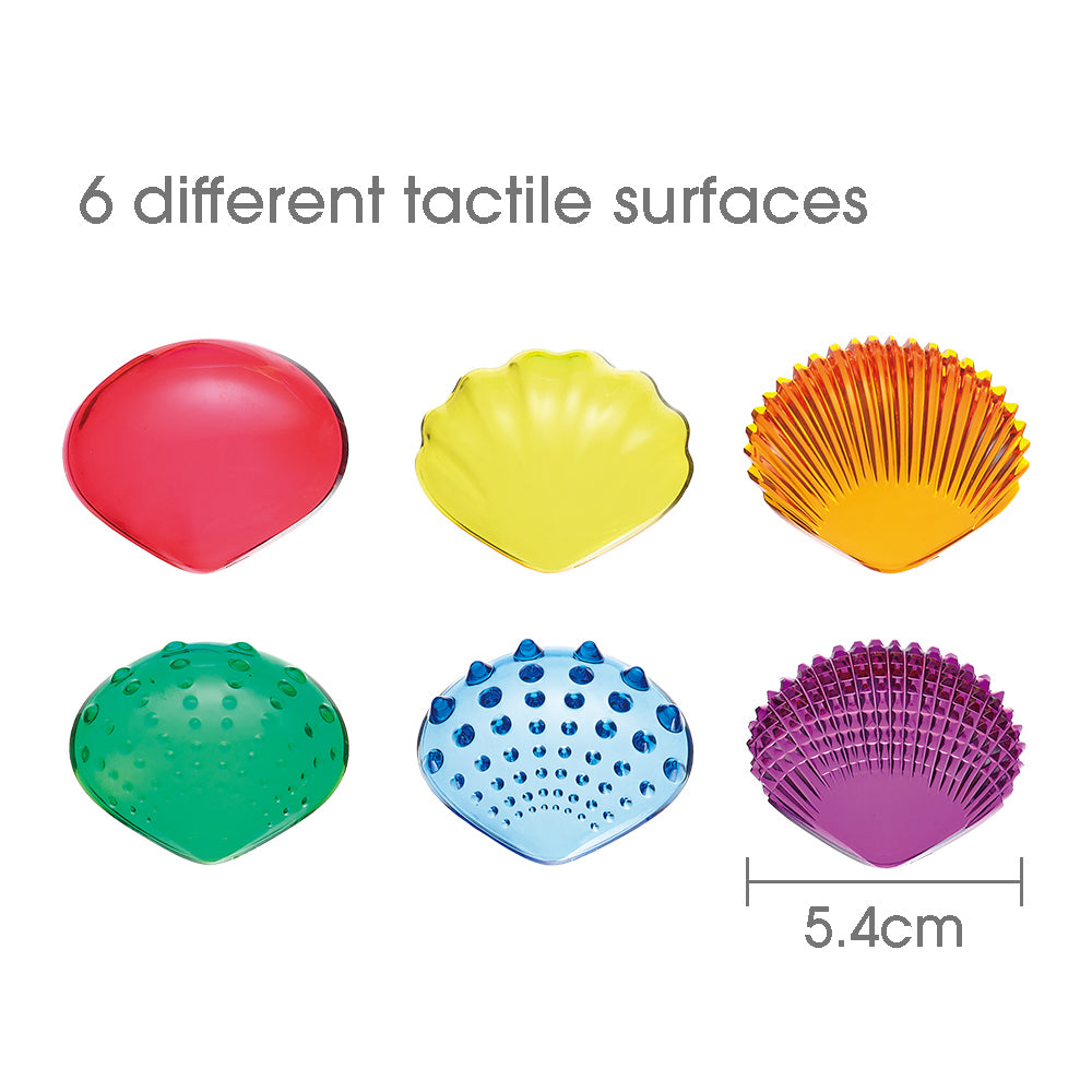 Transparent Tactile Shells - 36 piece - STEAM Kids 