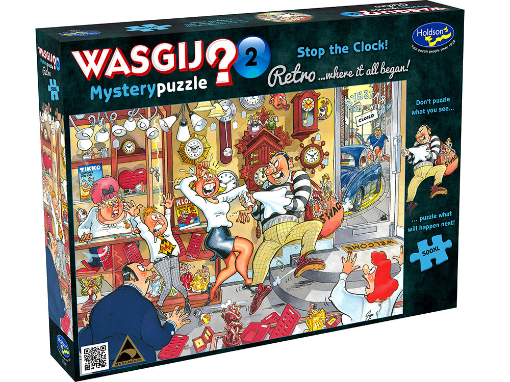 Wasgij? Retro Mystery #2 Puzzle - Stop the Clock | 500 XL Piece | Holdson - STEAM Kids Brisbane