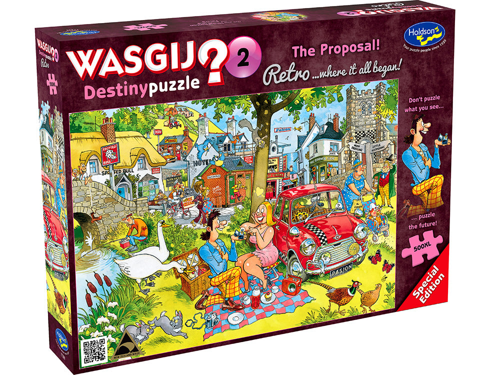 Wasgij? Retro Destiny #2 Puzzle - The Proposal | 500 XL Piece | Holdson - STEAM Kids Brisbane