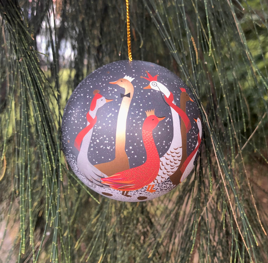 Hanging Christmas Ornament Tin with Geese | by Sarah Miller - STEAM Kids Brisbane