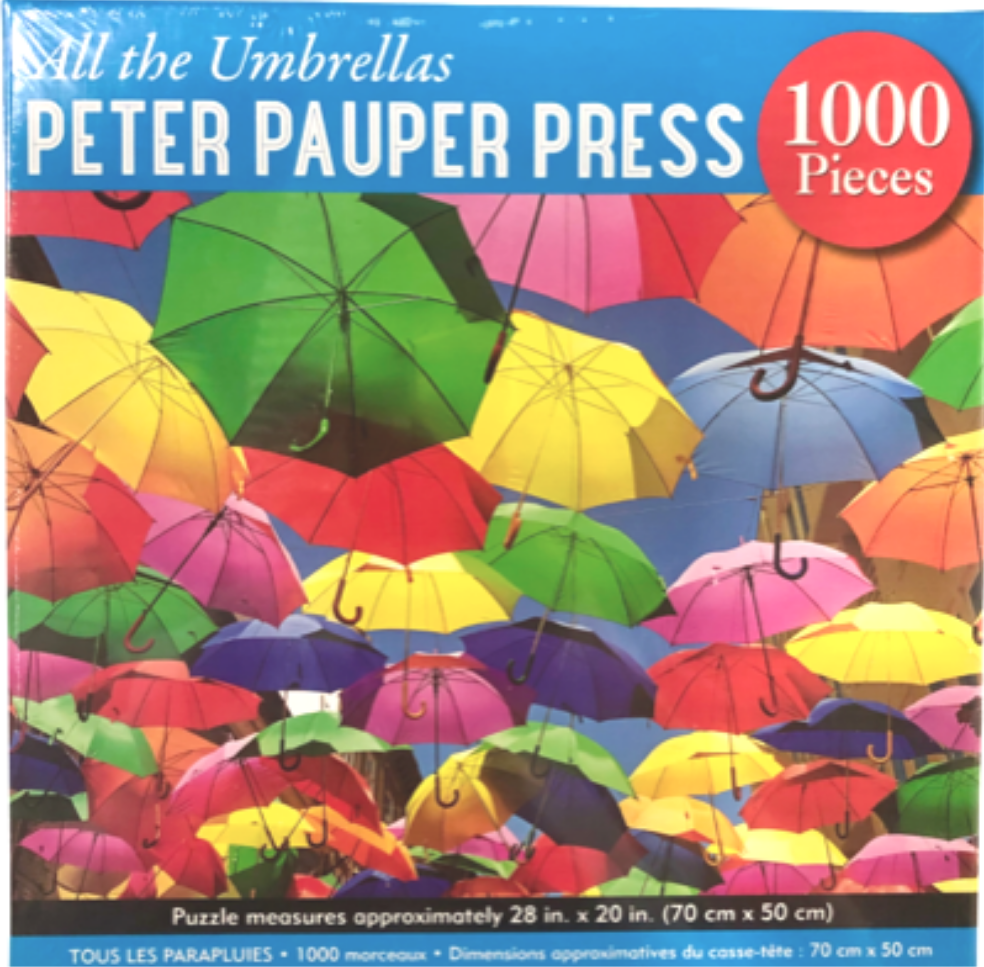 All The Umbrellas Jigsaw Puzzle 1000 Piece | Peter Pauper Press - STEAM Kids Brisbane