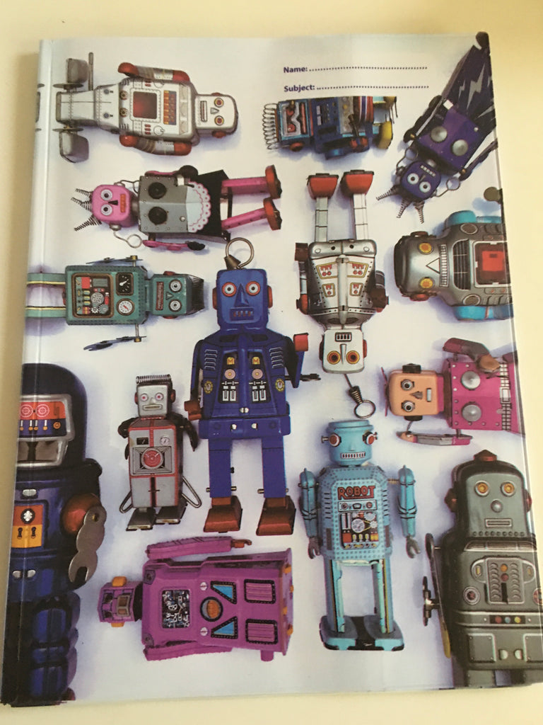 Spencil A4 Bookcover - Robot - STEAM Kids Brisbane