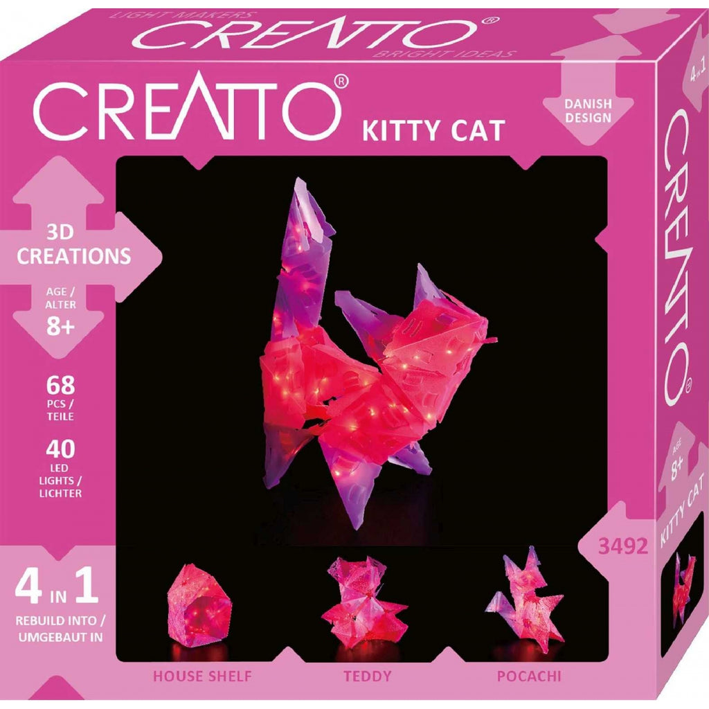 Creatto Kitty Cat 4in1 LED Craft Kit - STEAM Kids 
