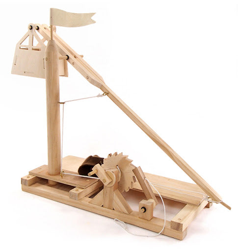 Leonardo da Vinci trebuchet - working replica - STEAM Kids Brisbane