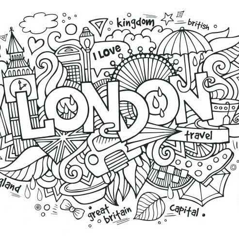 London: Create Your World - Colouring Book - STEAM Kids Brisbane