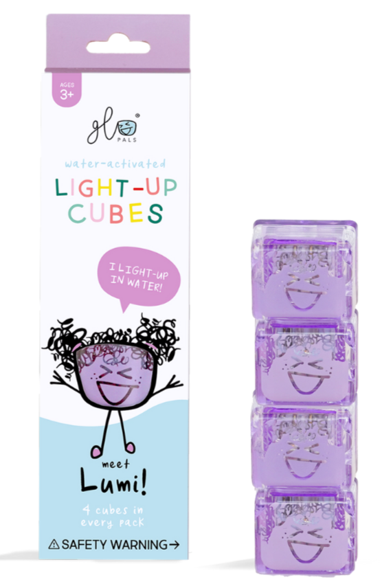 Glo Pals Water Activated Light-Up Cubes - Purple - STEAM Kids Brisbane