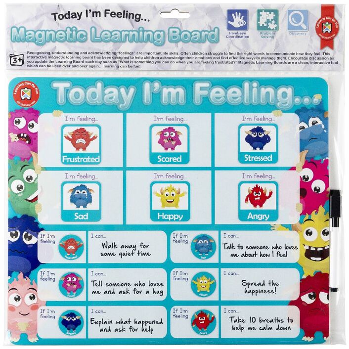 Magnetic Learning Board | Emotions - STEAM Kids 