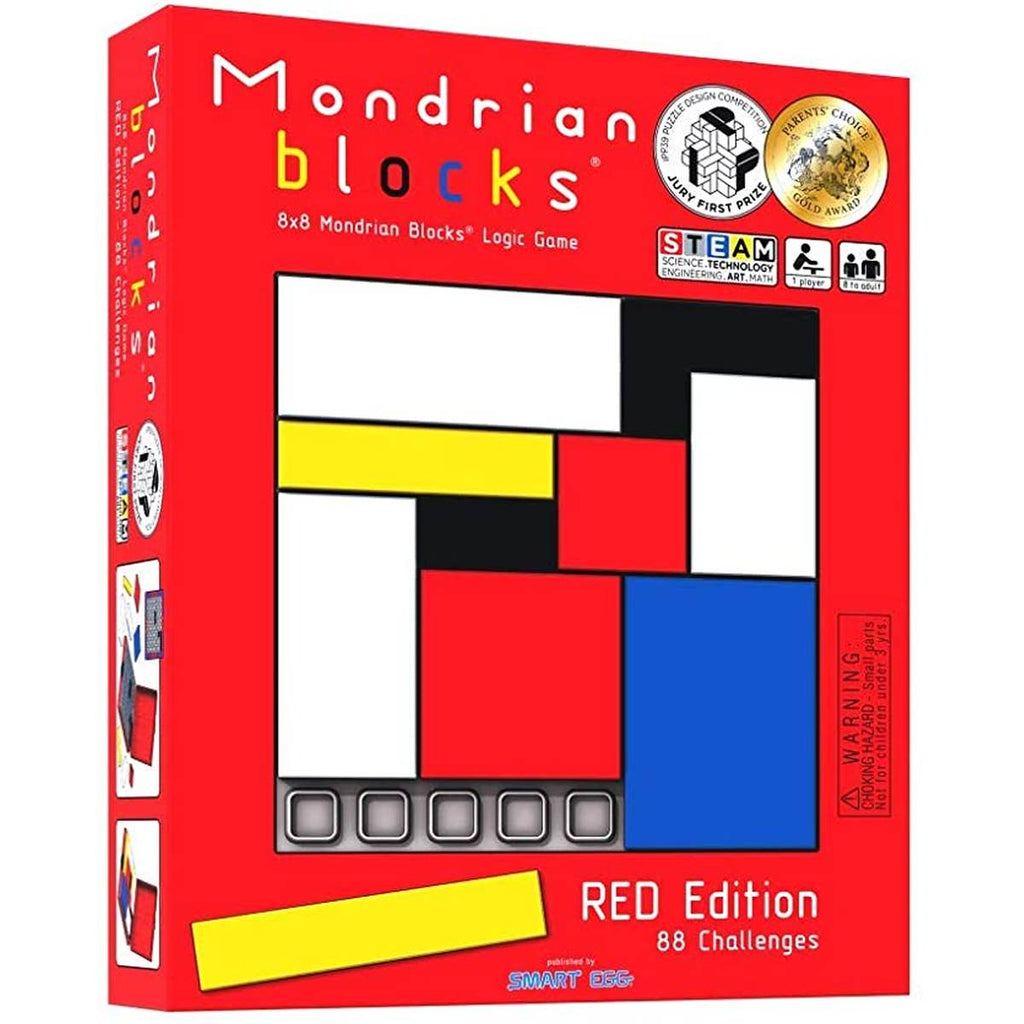 Mondrian Blocks | Red Edition | 88 Challenges - STEAM Kids 