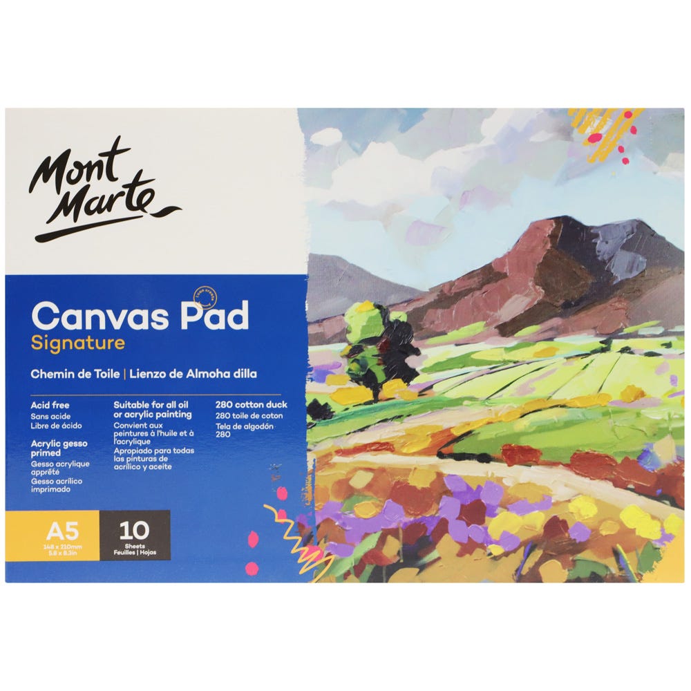 Mont Marte Signature Canvas Pad A5 - STEAM Kids Brisbane