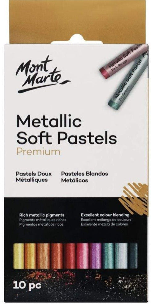 Mont Marte | Metallic Soft Pastels 10 Piece - STEAM Kids 