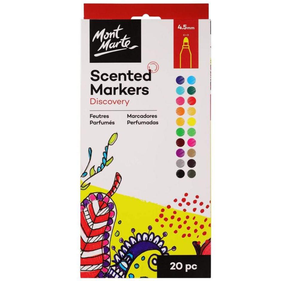 Mont Marte | Scented Markers Bold Tip 20 Piece - STEAM Kids 