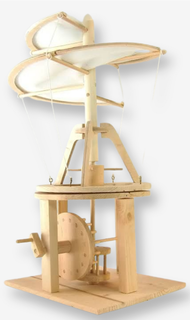 Da Vinci Helicopter | Wooden Model Kit | Pathfinders - STEAM Kids Brisbane