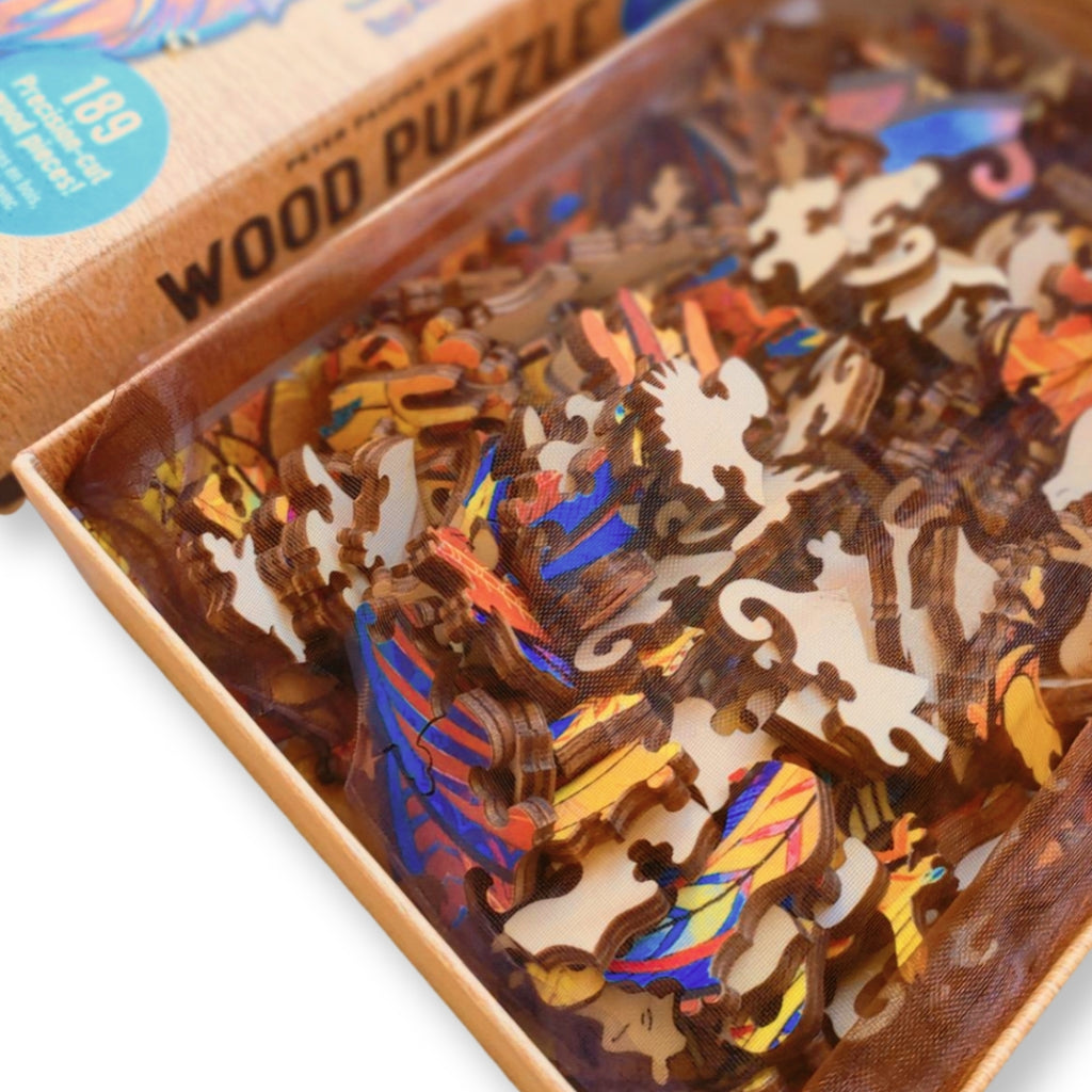 Lion Wood Puzzle | 189 Precision Cut Pieces - STEAM Kids Brisbane