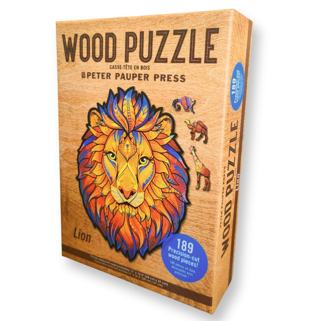 Lion Wood Puzzle | 189 Precision Cut Pieces - STEAM Kids Brisbane