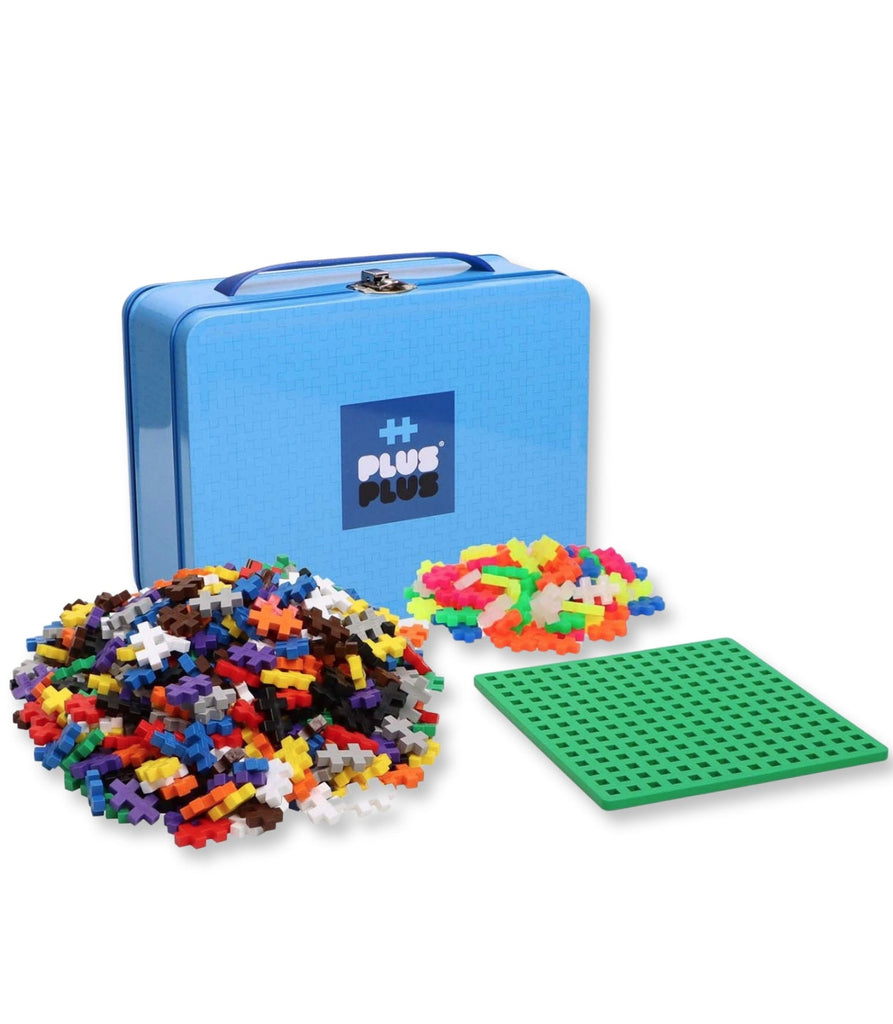  PLUS PLUS BIG - Open Play Set - 600 Piece in Storage Tub- Basic  Color Mix, Construction Building Stem Toy, Interlocking Large Puzzle Blocks  for Toddlers and Preschool : Toys & Games