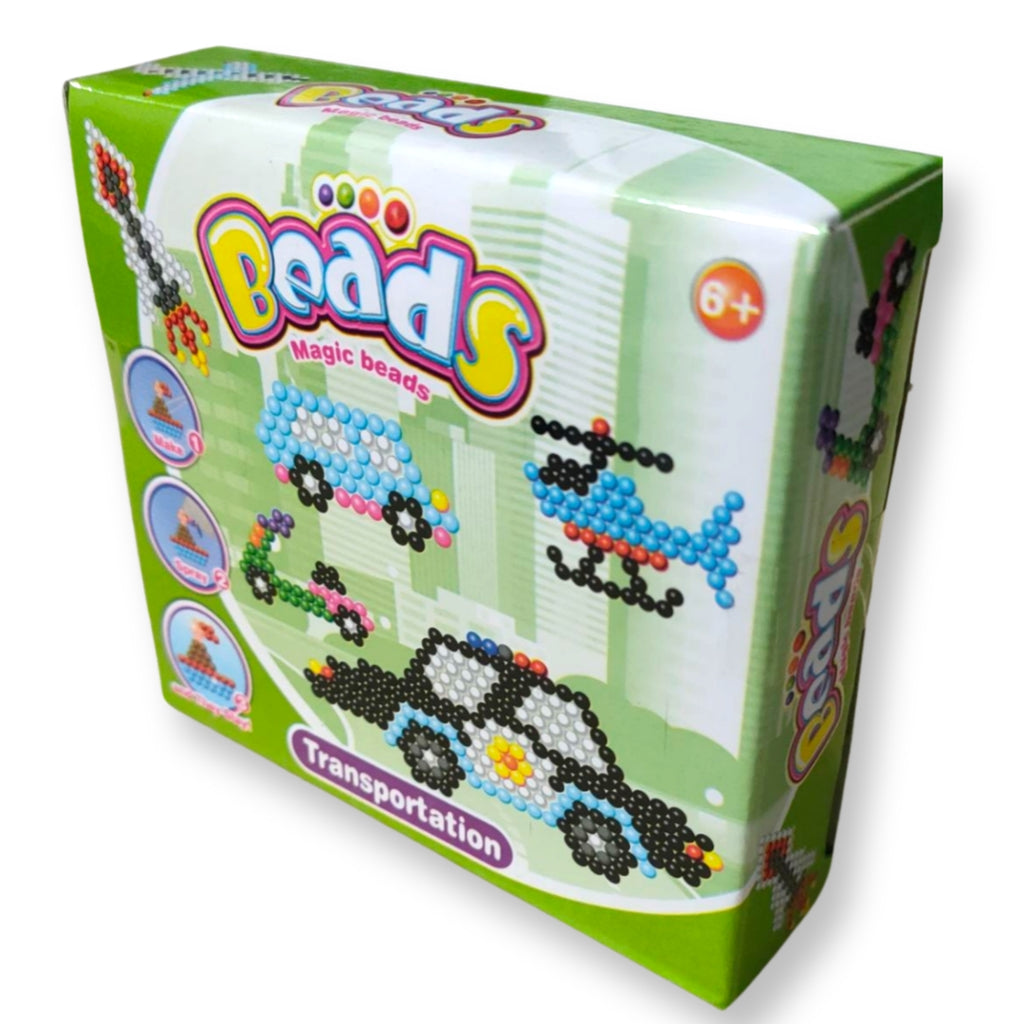 DIY Magic Beads Kit - Transportation - STEAM Kids Brisbane