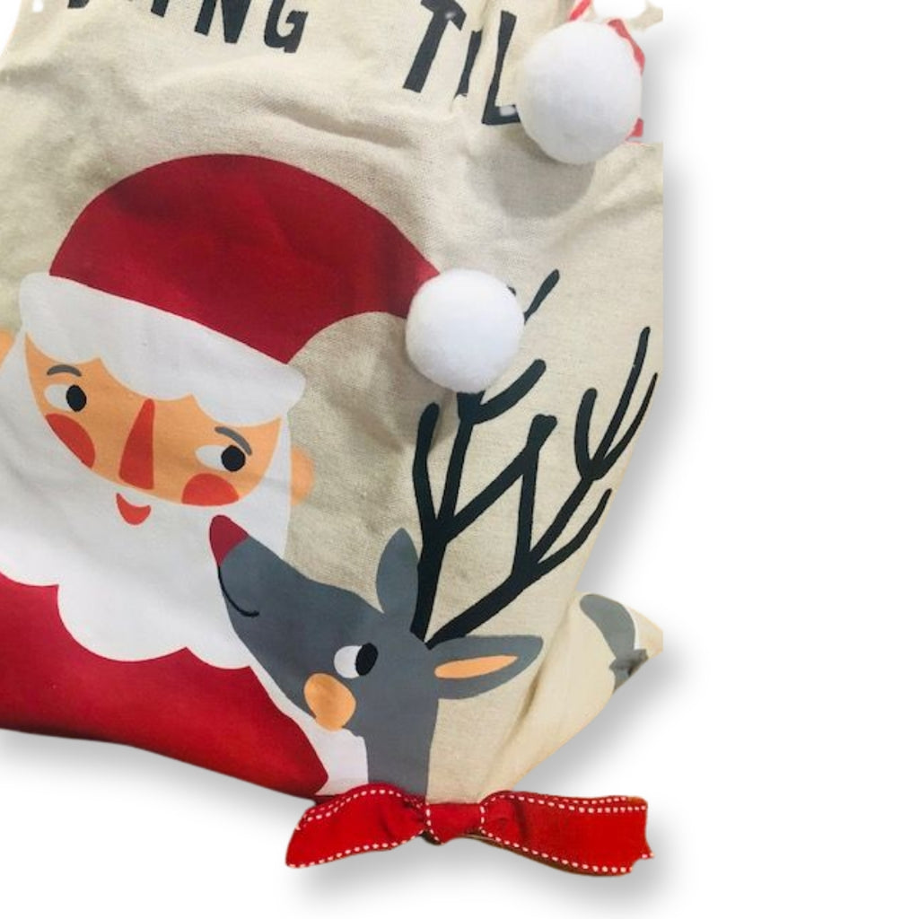 Calico Santa Sack by Talking Tables NEES COMPLETING weight only done - STEAM Kids Brisbane