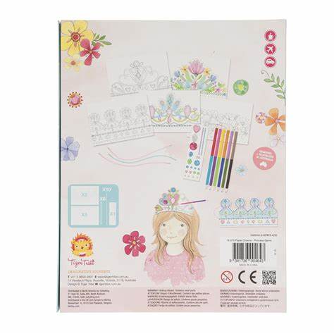 Tiger Tribe Paper Crowns Princess Gems - STEAM Kids Brisbane
